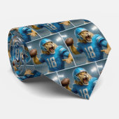 #18 Detroit Lion Football Player Krawatte (Gerollt)