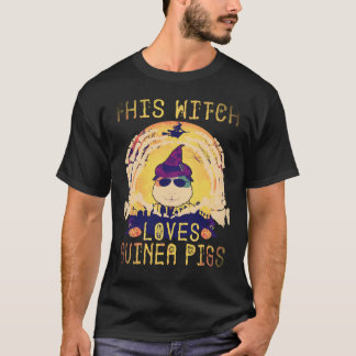 18 Diese Hexe liebt Meerschweinchen Halloween T-Shirt