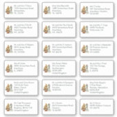 18 Empfänger Name Anschrift Mäuse Weihnachten Aufkleber (Vorderseite)