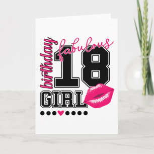 18 fabelhafte Geburtstagsfeier 18. Geburtstag Gruß Karte
