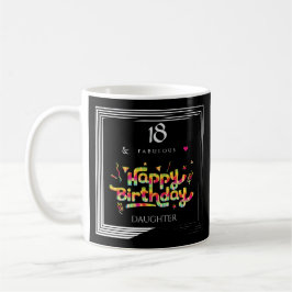 18 Fabulous Birthday Tasse Benutzerdefinierter Fot