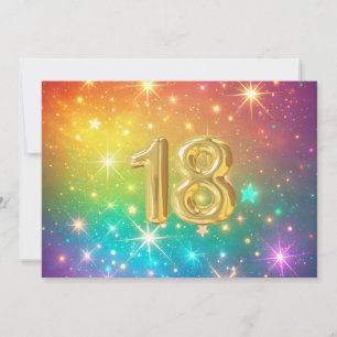 18. Farbenfroher Regenbogenstern Feiertagskarte