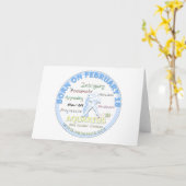 18. Februar Geburtstag - Wassermann Karte (Gelbe Blume)