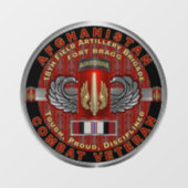 18. Feldartillerie Brigade Afghanistan Veteran Fensteraufkleber (Blatt)