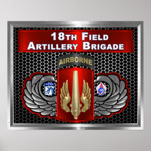 18. Feldartillerie Brigade-XVIII Im Flugzeug Poster