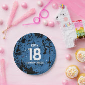 18. Felsen-BLAUER Schmutz F18Z des Pappteller (Party)