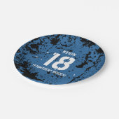 18. Felsen-BLAUER Schmutz F18Z des Pappteller (Schrägansicht)