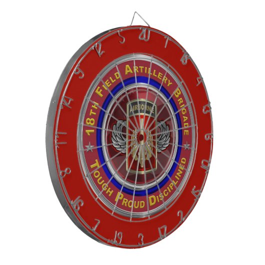 18. Field Artillery Brigade Im Flugzeug Dartscheibe (Vorderseite Links)