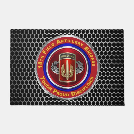 18. Field Artillery Brigade Im Flugzeug Fußmatte (Vorderseite)