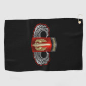 18. Field Artillery Brigade Im Flugzeug Jump Wings Golfhandtuch (Horizontal)