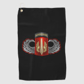 18. Field Artillery Brigade Im Flugzeug Jump Wings Golfhandtuch (Vorderseite)