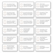 18 Firmenlogo für Einzelnamen Sans Serif Aufkleber (Vorderseite)