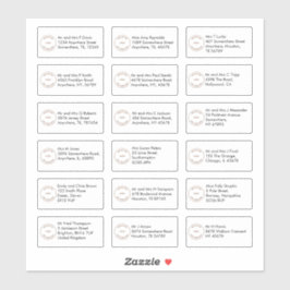 18 Firmenlogo für Einzelnamen Sans Serif Aufkleber