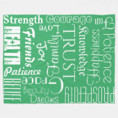 18 Fleece für Personalisierte Namen oder Wörter am (Vorderseite (Horizontal))