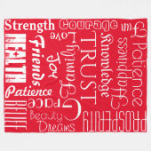 18 Fleece für Personalisierte Namen oder Wörter am (Vorderseite (Horizontal))