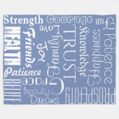 18 Fleece für Personalisierte Namen oder Wörter am (Vorderseite (Horizontal))