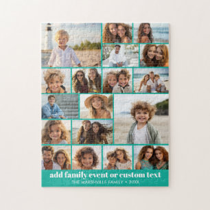 18 Foto-Collage - Benutzerdefinierter Text - Türki Puzzle