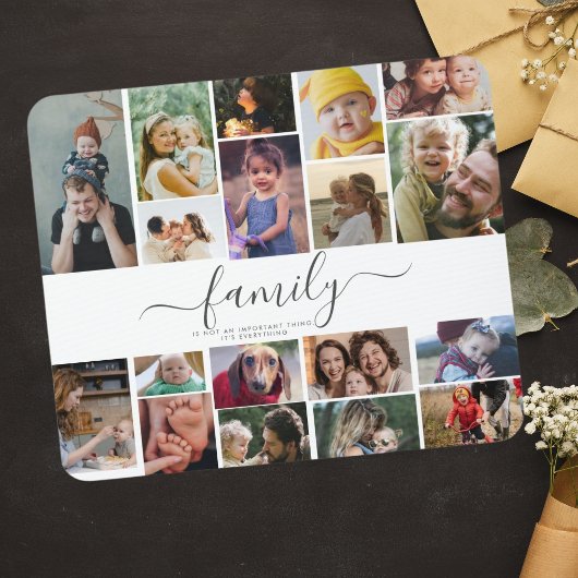18 Foto-Collage Niedliche Familie Liebe Erinnerung Mousepad