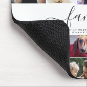 18 Foto-Collage Niedliche Familie Liebe Erinnerung Mousepad (Ecke)