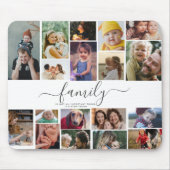 18 Foto-Collage Niedliche Familie Liebe Erinnerung Mousepad (Vorne)