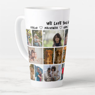18-Foto-Collage und personalisierter Text-Foto-Ges Milchtasse