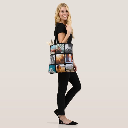 18 Foto Doppelseitiges Black Carry Bag Tasche (Am Model)