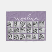 18 FotoCollage - CAN EDIT Hintergrundfarbe Fleecedecke (Vorderseite (Horizontal))