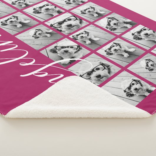 18 FotoCollage - CAN EDIT Hintergrundfarbe Sherpadecke (3/4)