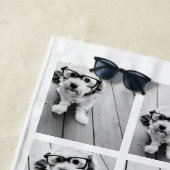 18 FotoCollage - CAN EDIT Hintergrundfarbe Strandtuch (Beispiel)