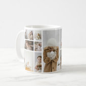 18 Fotocollage-Familie Personalisiert Kaffeetasse (Vorderseite Links)