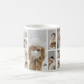 18 Fotocollage-Familie Personalisiert Kaffeetasse (Mittel)