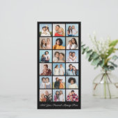 18 FotoCollage Fügen Sie Ihren eigenen Gruß hinzu Karte (Stehend Vorderseite)