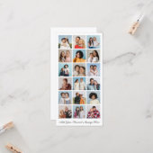 18 FotoCollage Fügen Sie Ihren eigenen Gruß hinzu Karte (Vorderseite/Rückseite Beispiel)