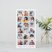 18 FotoCollage Fügen Sie Ihren eigenen Gruß hinzu Karte (Stehend Vorderseite)