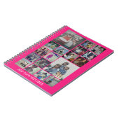 18 FotoCollage und Text - Kann Hot Pink bearbeiten Notizblock (Linke Seite)