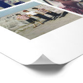 18 FotoCollage und Text - Schwarz bearbeiten Poster (Ecke)