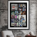 18 FotoCollage und Text - Schwarz bearbeiten Poster<br><div class="desc">Ein Design mit einem schwarzen Hintergrund. Nutzen Sie bis zu 18 Quadratmeter Foto,  um ein einzigartiges und persönliches Geschenk zu kreieren. Wenn Sie die Bilder anpassen müssen,  klicken Sie auf das Werkzeug anpassen,  um Änderungen vorzunehmen.</div>