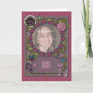 18. Fotokarte zum Geburtstag Karte