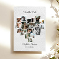 18 Fotos Kollage Herzform Save the Date