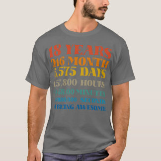 18. Geburtstag 18 Jahre Awesome Tshirt Bd