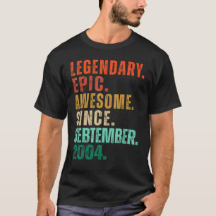 18. Geburtstag 18 Jahre Phantastisch seit Septembe T-Shirt