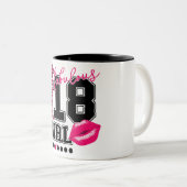 18. Geburtstag 18th birthday girl pink Tasse (VorderseiteRechts)