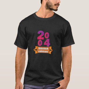 18. Geburtstag 2004 Mädchen und Jungen 18 Jahre li T-Shirt