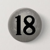 18. Geburtstag Abzeichen Gothic grunge dunkel Button (Vorderseite)