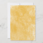 18. Geburtstag Aquamarin Gelbes Wasserfarbenpfau Einladung (Rückseite)