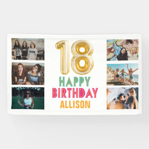 18. Geburtstag Ballon Foto Alles Gute zum Geburtst Banner