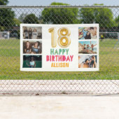18. Geburtstag Ballon Foto Happy Birthday Party Banner (Insitu)