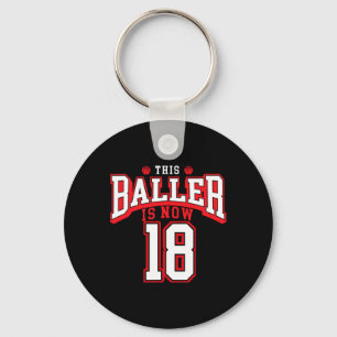 18. Geburtstag Basketball Lover 18 Jahre alter Tag Schlüsselanhänger