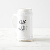 18. Geburtstag Bierglas (Vorderseite Links)