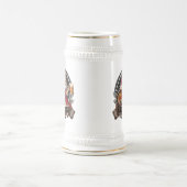 18. Geburtstag - Blondes Dirndl sagt Prost Cheers Bierglas (Mittel)